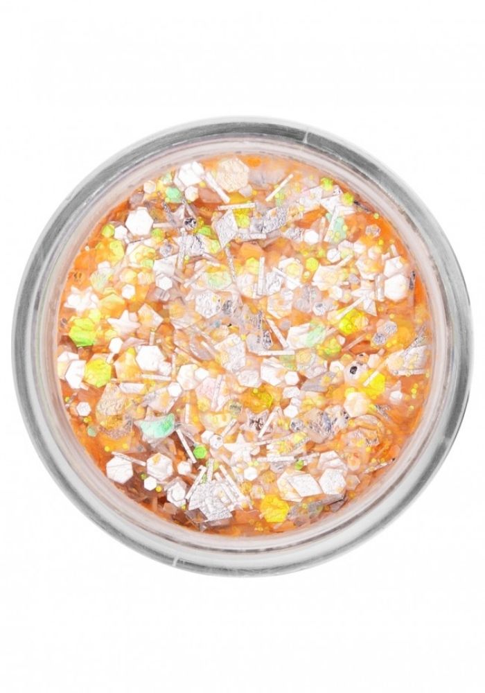 PXP Pressed Chunky Glitter Cream Orange Candy 10ml - Festivales