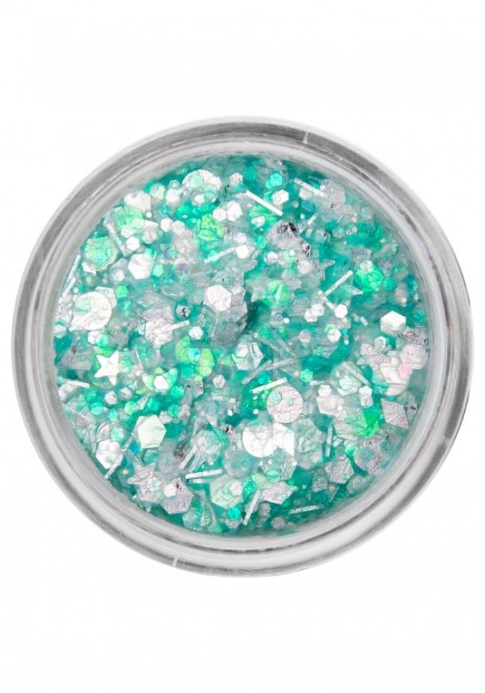 PXP Pressed Chunky Glitter Cream Sea Green Candy 10ml - Festivales