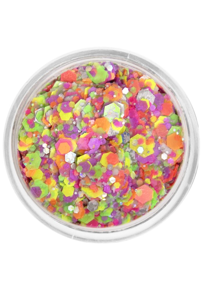 PXP Pressed Chunky Glitter Cream Neon Xplosion 10ml - Festivales