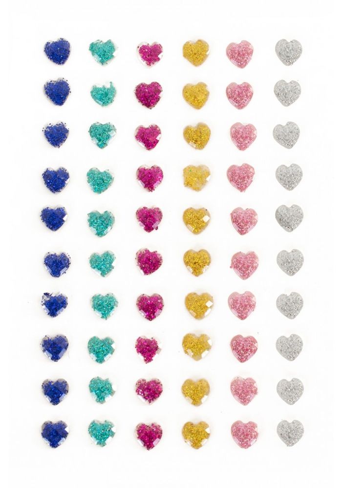 PXP Professional Colours Decoratiestickers Glitter Hartjes - Festivales