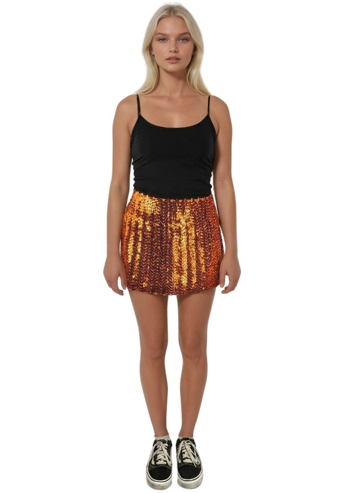 Paillettenrokje Oranje - Festivales