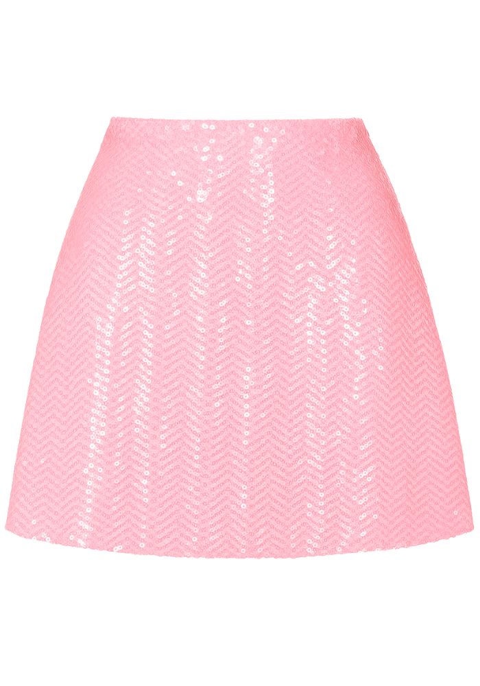 Paillettenrokje Licht Roze - Festivales