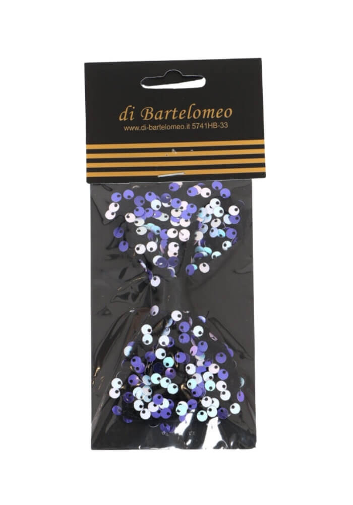 Strikje Pailletten Paars-Wit - Festivales