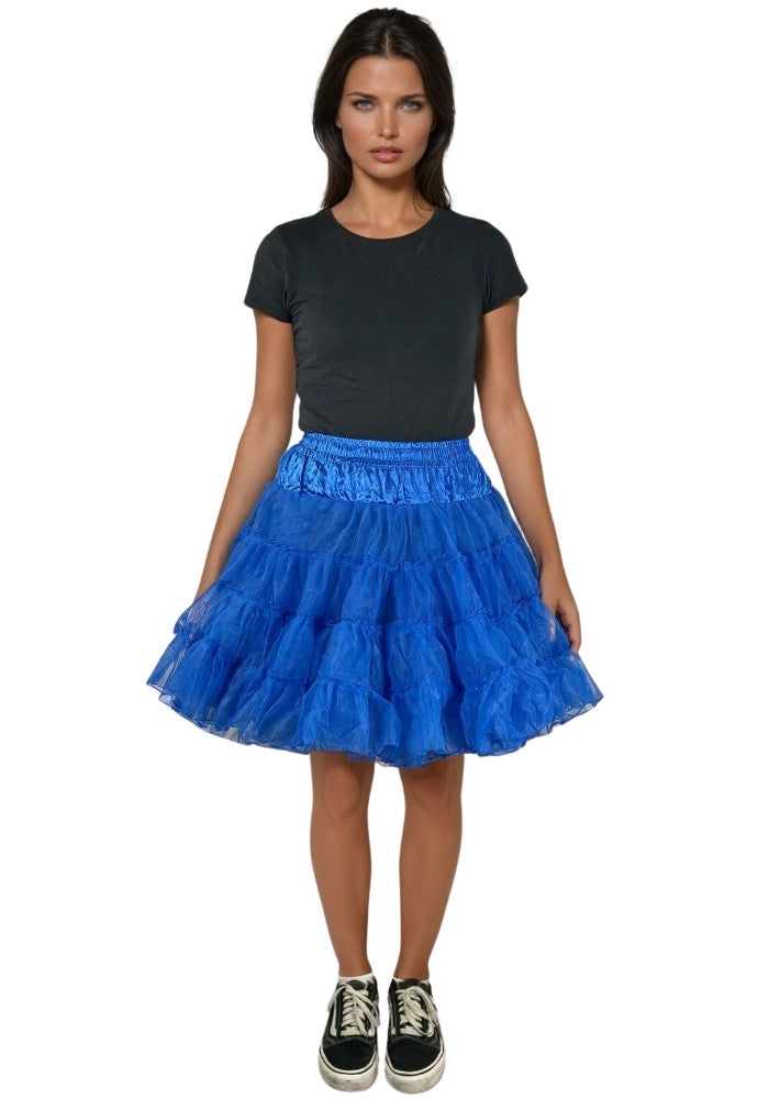 Petticoat Lang Blauw 3-Laags - Festivales