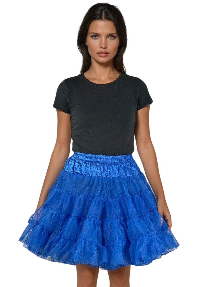 Petticoat Lang Blauw 3-Laags - Festivales