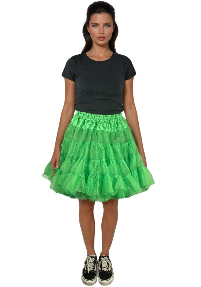 Petticoat Lang Groen 3-Laags - Festivales