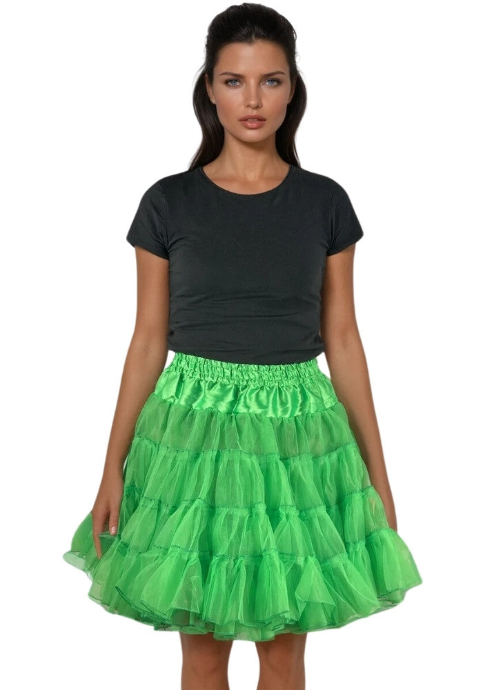 Petticoat Lang Groen 3-Laags - Festivales