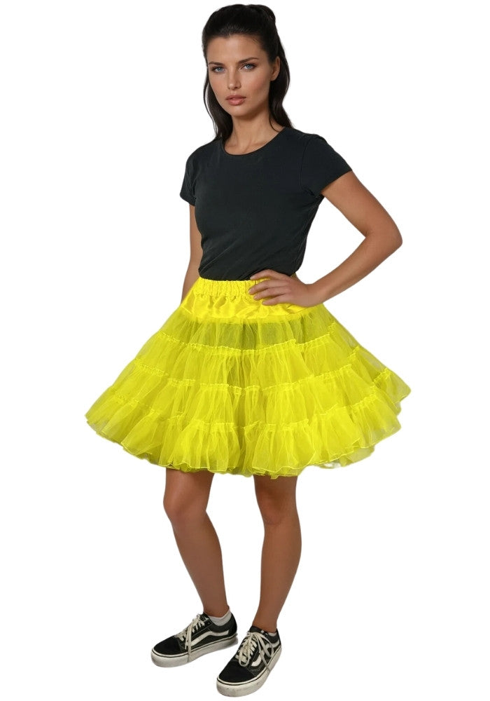 Petticoat Lang Geel 3-Laags - Festivales