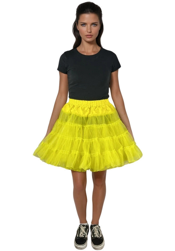 Petticoat Lang Geel 3-Laags - Festivales