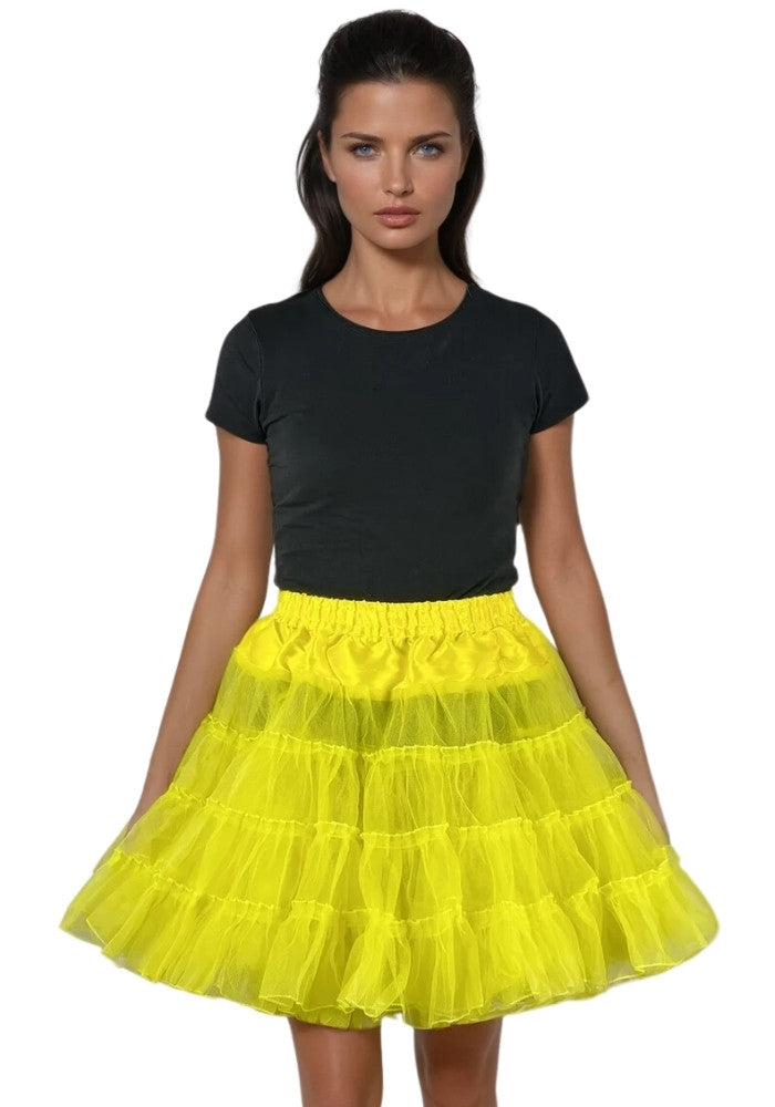 Petticoat Lang Geel 3-Laags - Festivales
