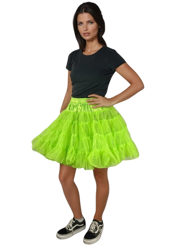 Petticoat Lang Licht Groen 3-Laags - Festivales