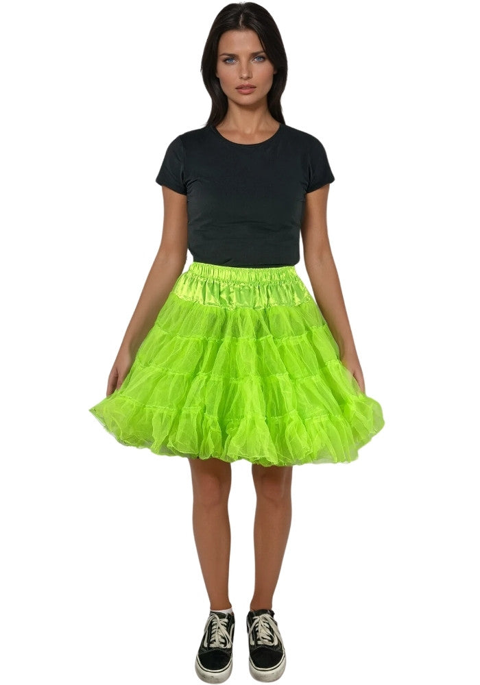 Petticoat Lang Licht Groen 3-Laags - Festivales