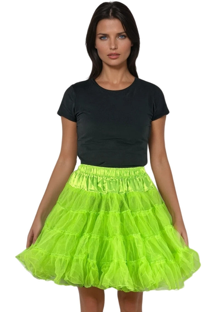 Petticoat Lang Licht Groen 3-Laags - Festivales