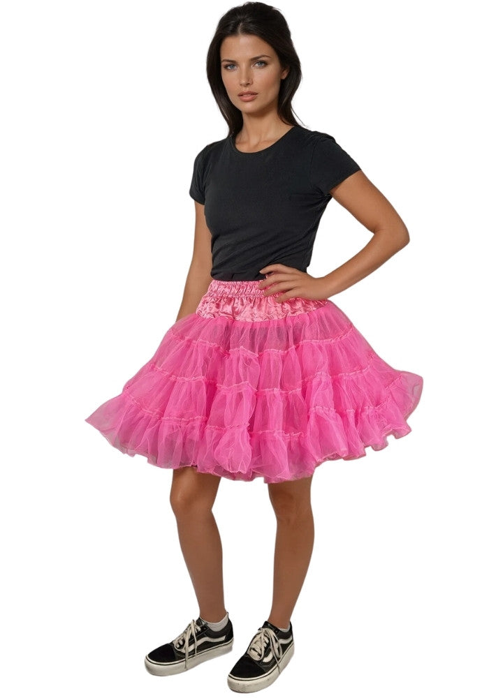 Petticoat Lang Roze 3-Laags - Festivales