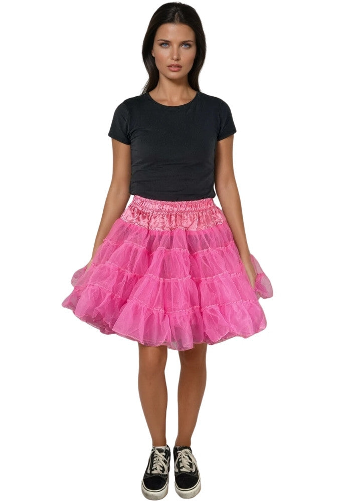 Petticoat Lang Roze 3-Laags - Festivales