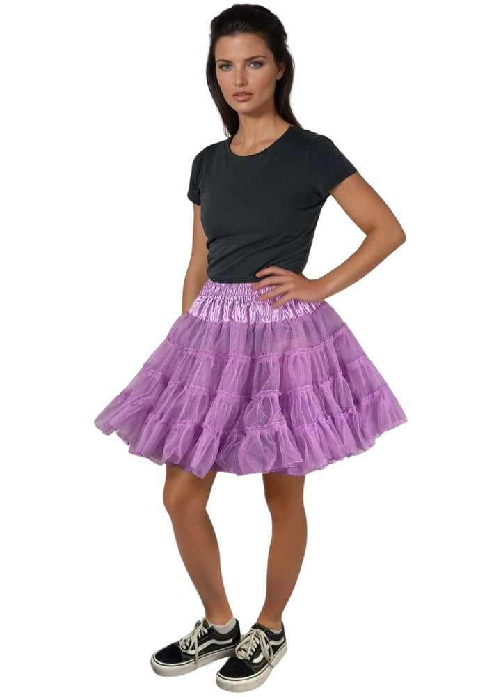 Petticoat Lang Paars 3-Laags - Festivales