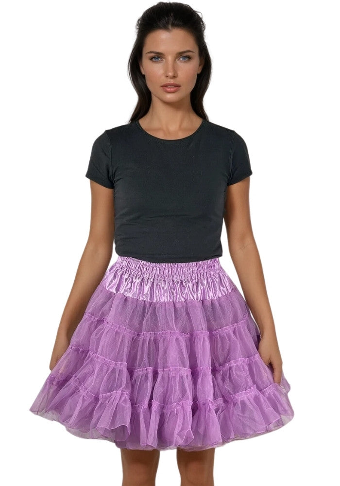 Petticoat Lang Paars 3-Laags - Festivales