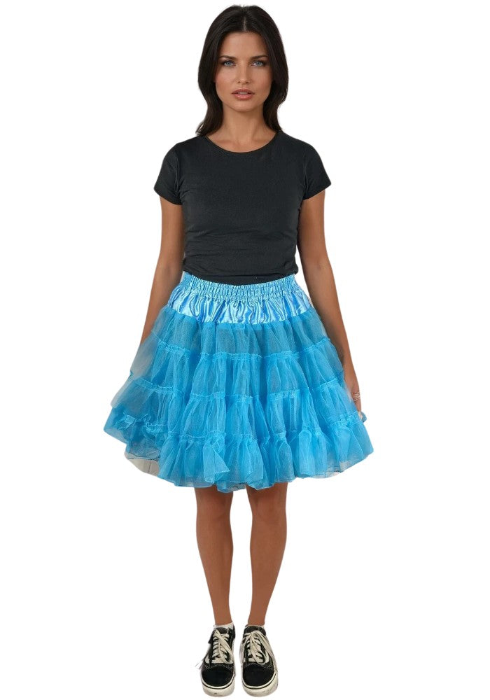 Petticoat Lang Turquoise 3-Laags - Festivales
