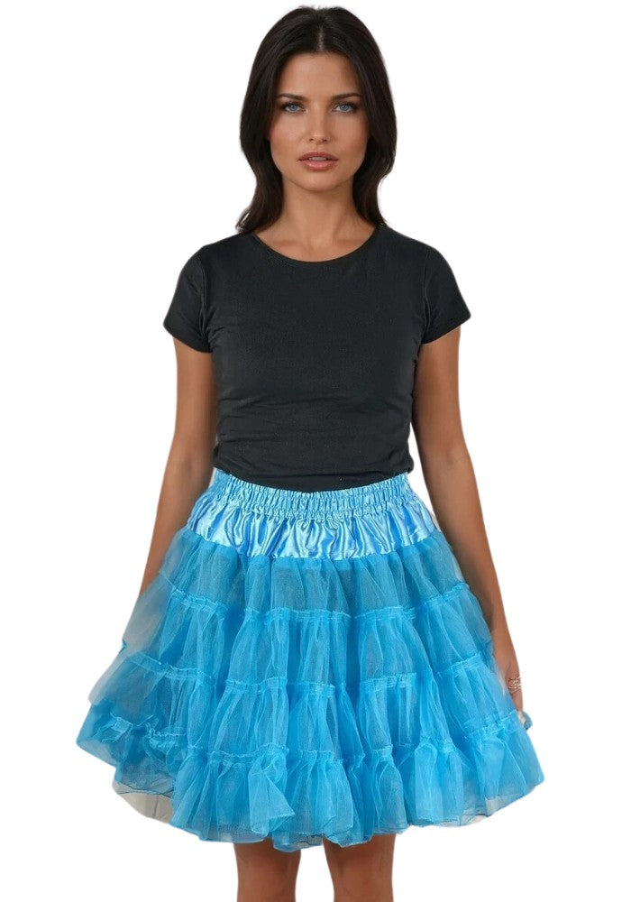 Petticoat Lang Turquoise 3-Laags - Festivales