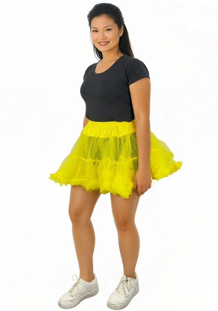 Petticoat Kort Luxe Geel - Festivales