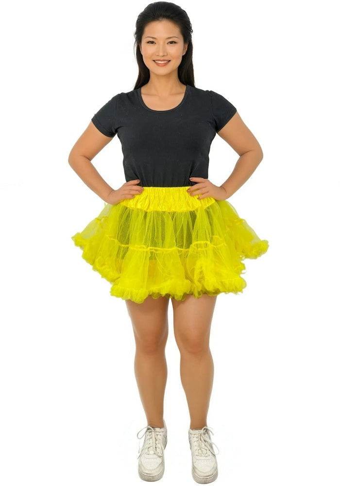 Petticoat Kort Luxe Geel - Festivales