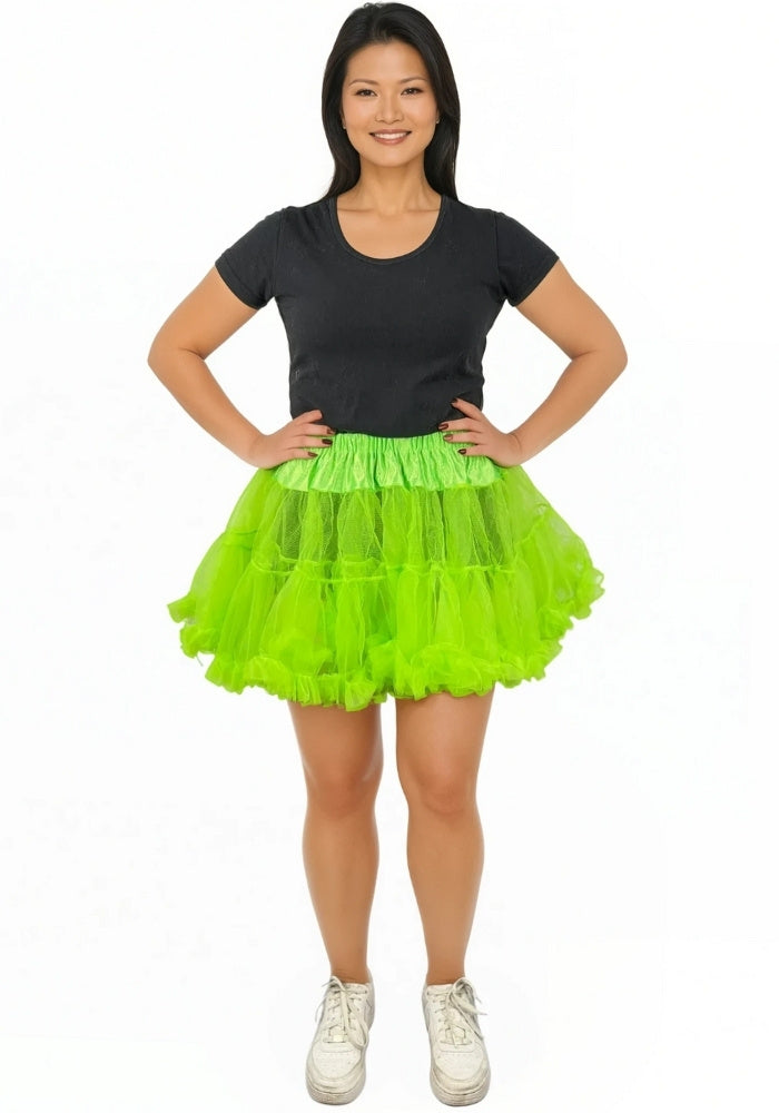 Petticoat Kort Luxe Licht Groen - Festivales