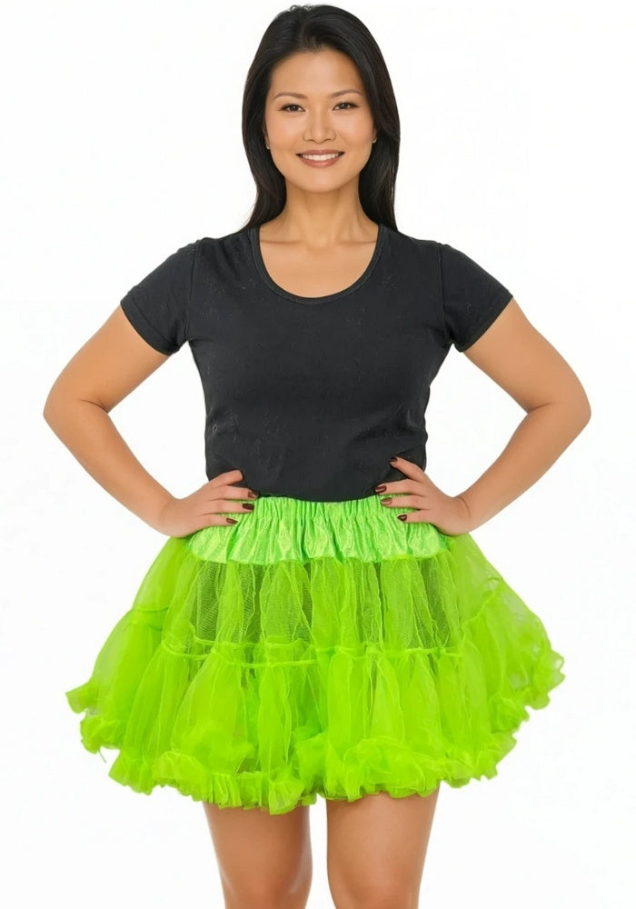 Petticoat Kort Luxe Licht Groen - Festivales