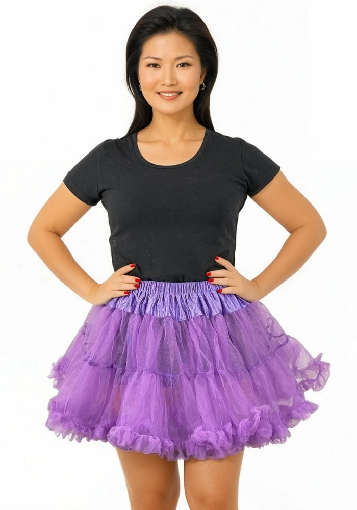 Petticoat Kort Luxe Paars - Festivales