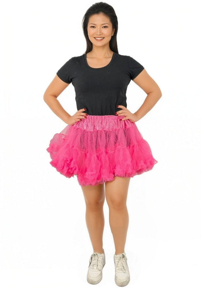 Petticoat Kort Luxe Donker Roze - Festivales