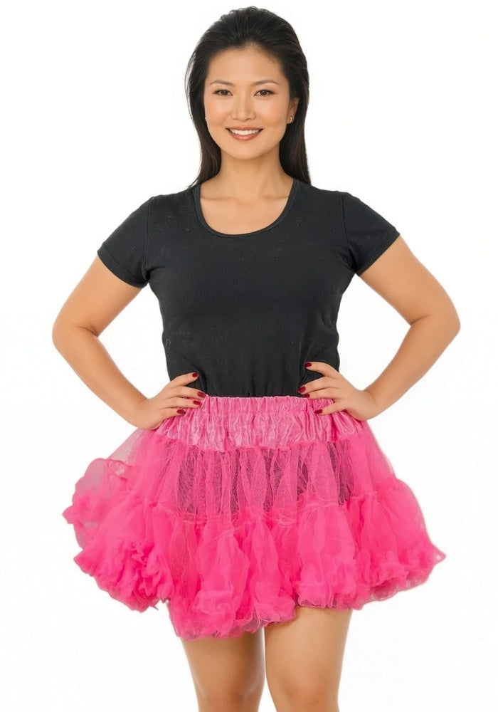 Petticoat Kort Luxe Donker Roze - Festivales