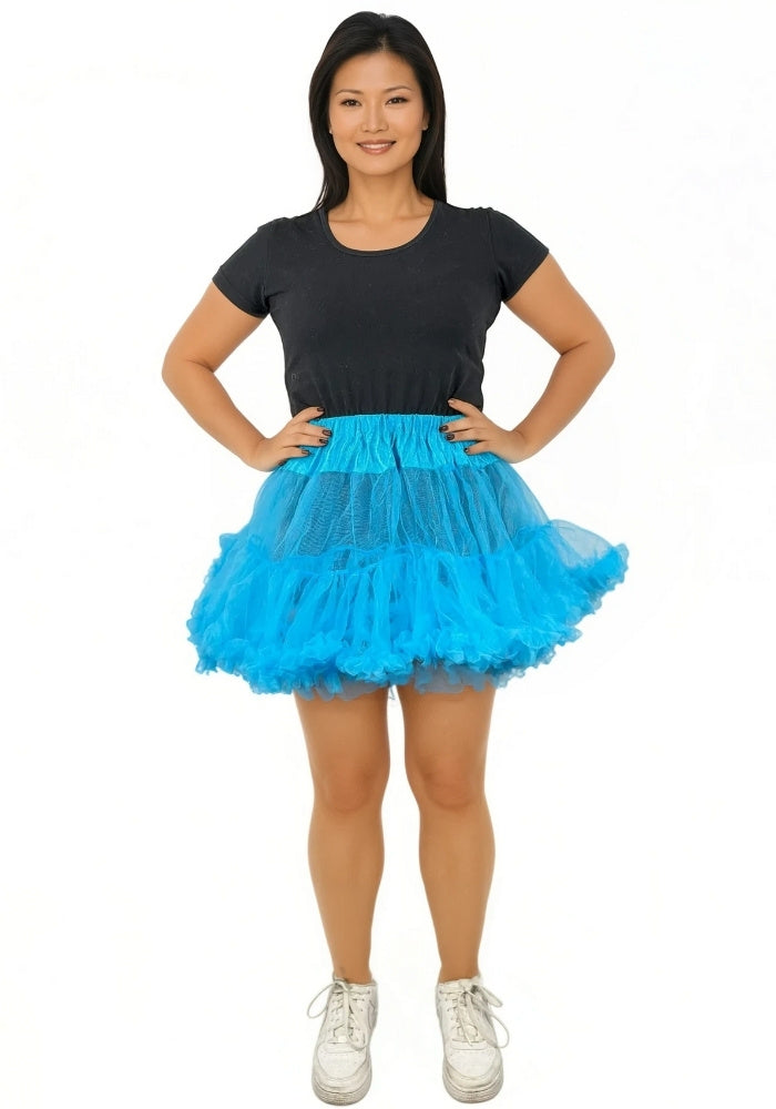 Petticoat Kort Luxe Turquoise - Festivales