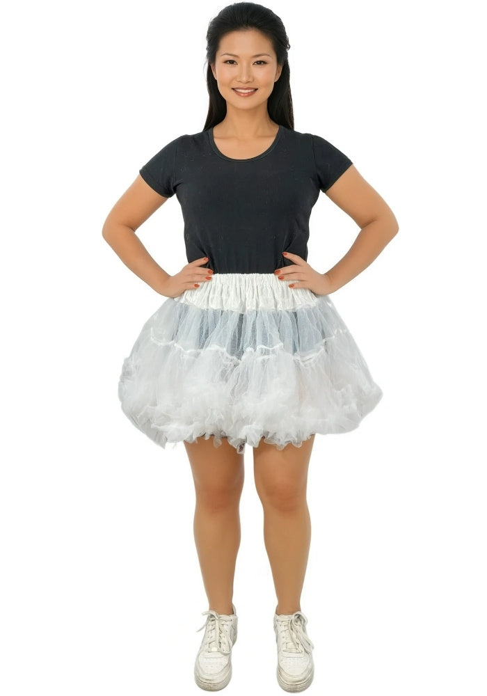 Petticoat Kort Luxe Wit - Festivales