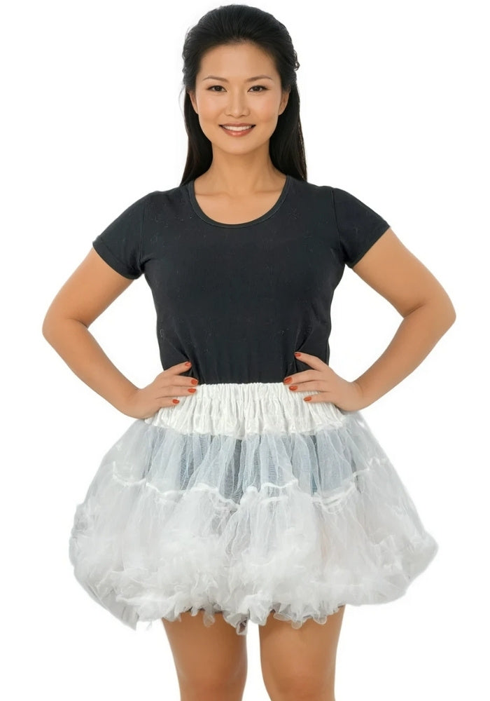 Petticoat Kort Luxe Wit - Festivales