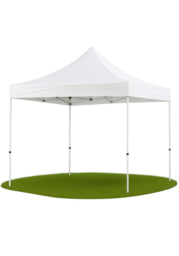 Easy Pop-up Festival Camping Partytent Premium Steel Version - 3x3m - White - Festivales