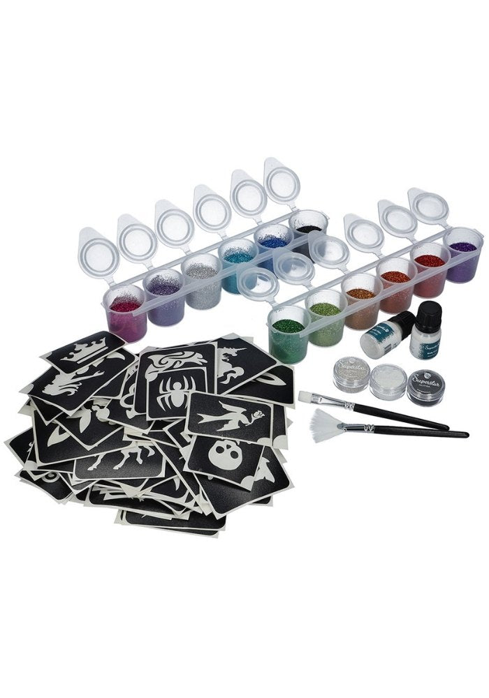 Pro Kit Professional Kit for Glitter Tattoos - Festivales