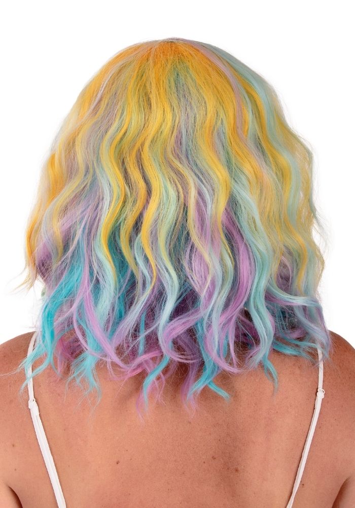 Pruik Alicia Half Lang Wave Pastel 2 - Festivales