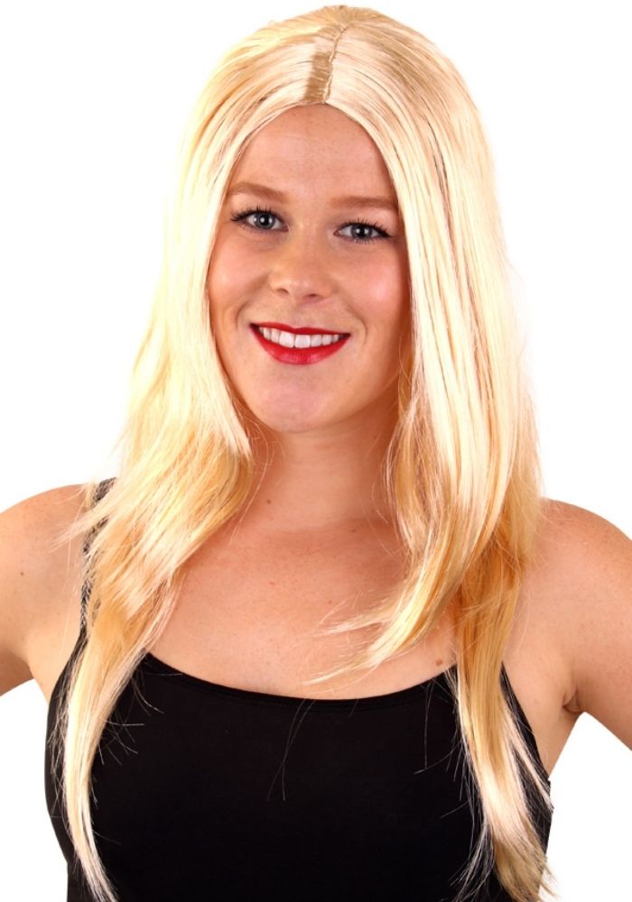 Pruik Niki Lang Haar Blond - Festivales