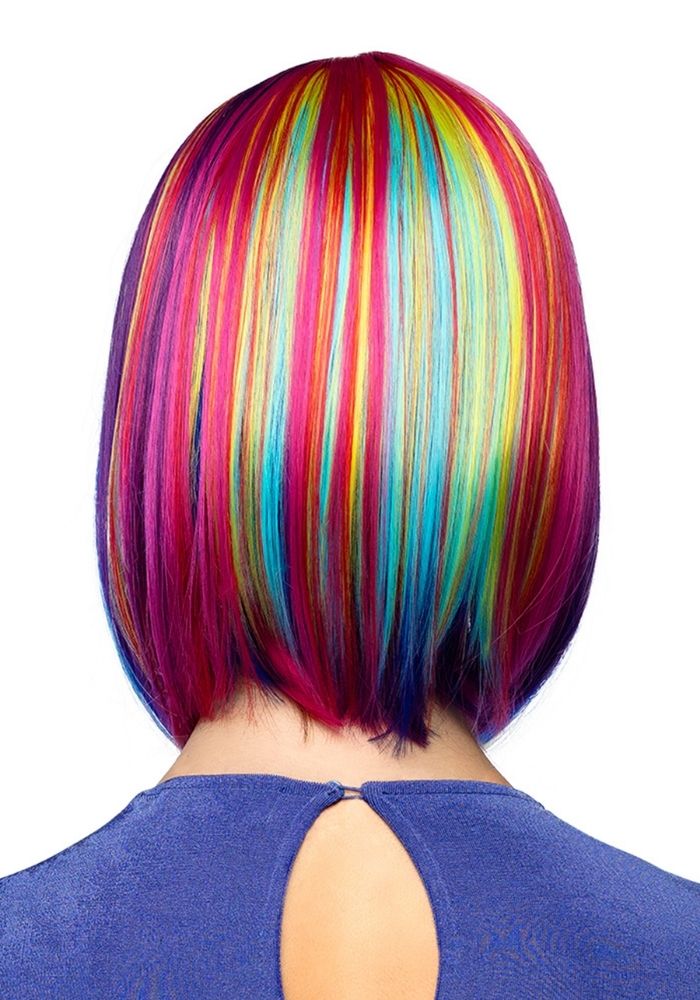 Pruik Regenboog Luxe - Festivales