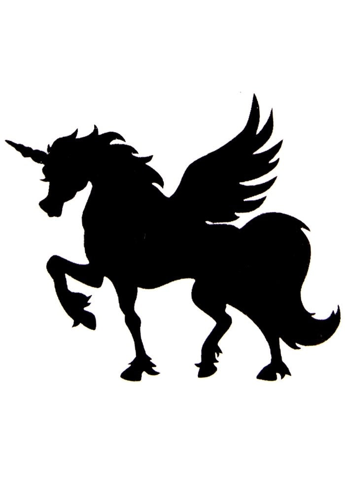 Quick Tattoo Glittersjabloon Pegasus - Festivales