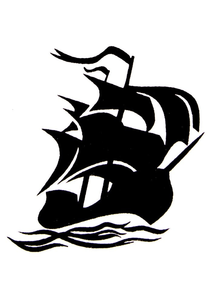 Quick Tattoo Glittersjabloon Zeilboot - Festivales