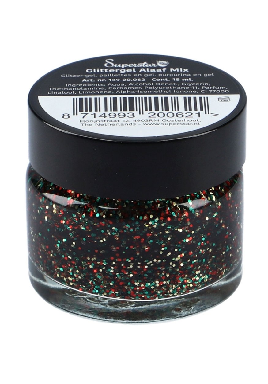 Gel Superstar Glitter Alaaf (Huid&Haar) 15ml - Festivales