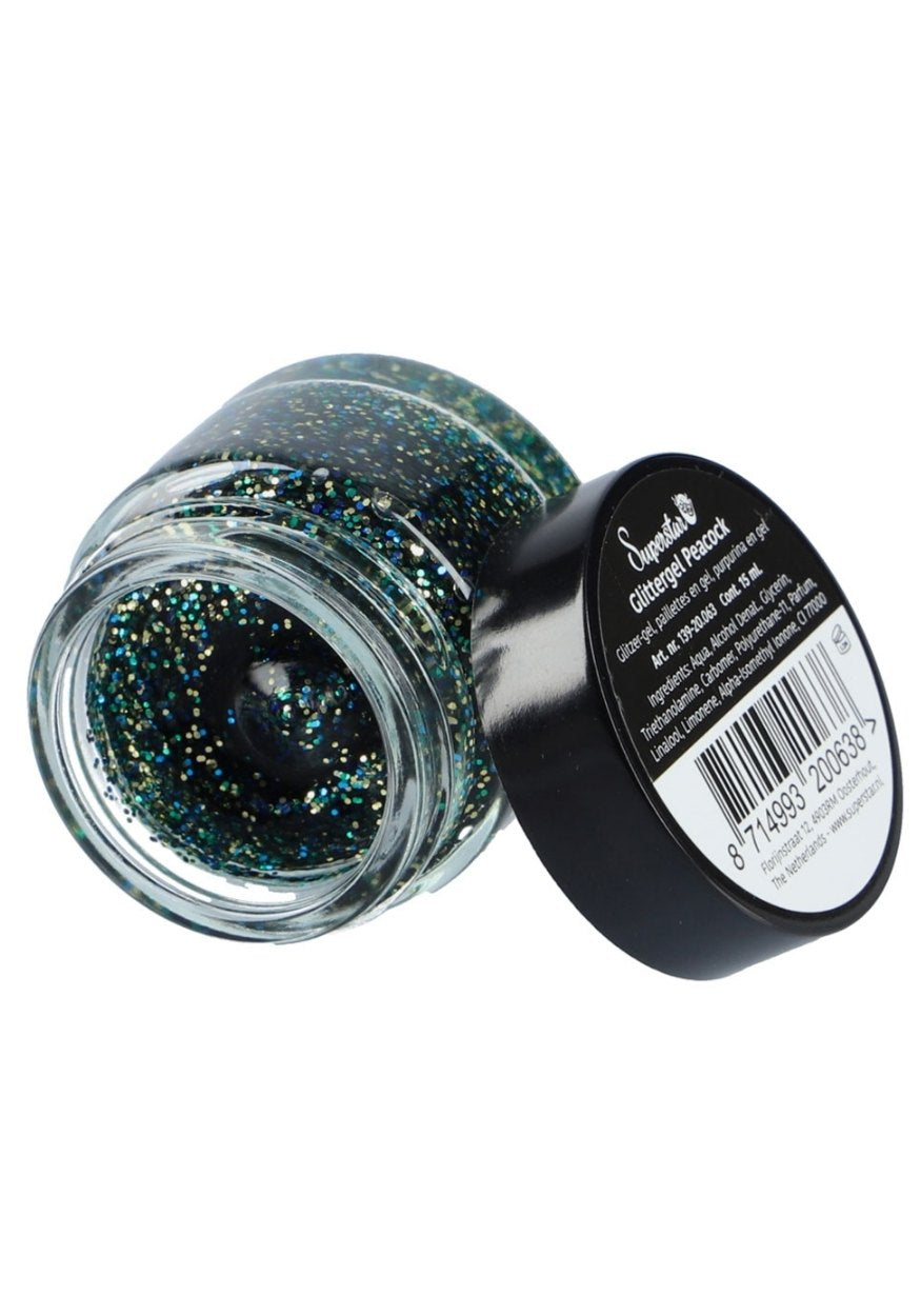 Gel Superstar Glitter Peacock (Huid&Haar) 15ml - Festivales