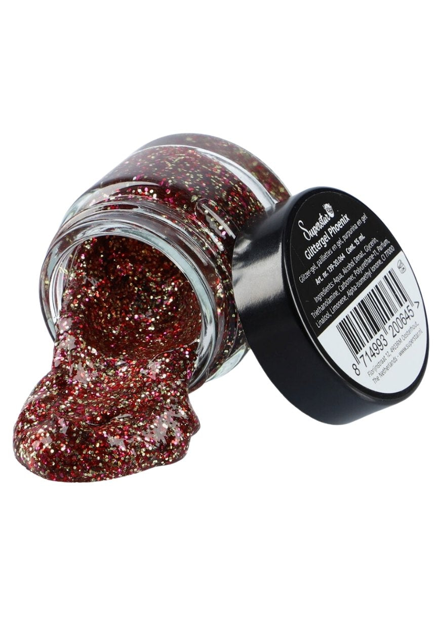 Gel Superstar Glitter Phoenix (Huid&Haar) 15ml - Festivales