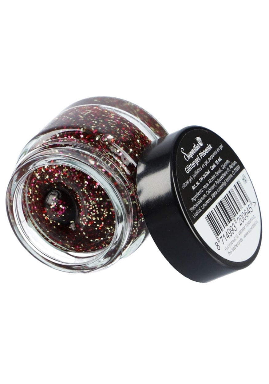 Gel Superstar Glitter Phoenix (Huid&Haar) 15ml - Festivales