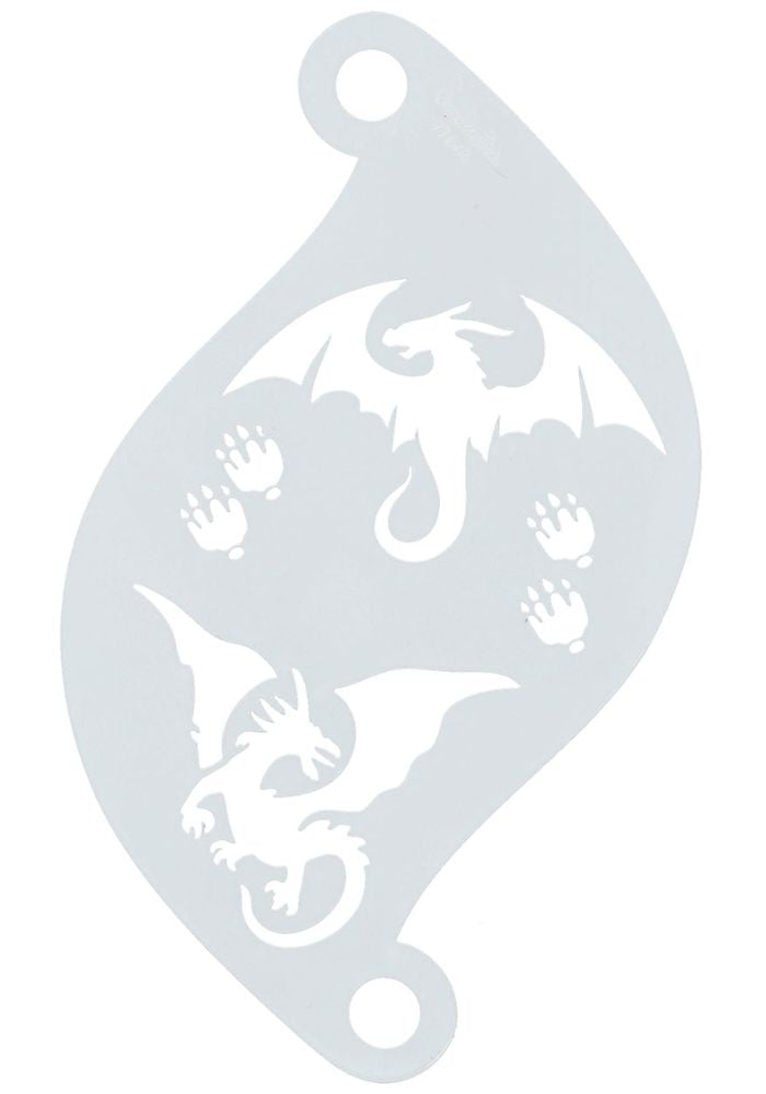 Face Paint Stencil Superstar Dragons 77064 - Festivales