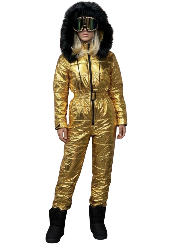 Ski-Overall Goud Metallic - Festivales