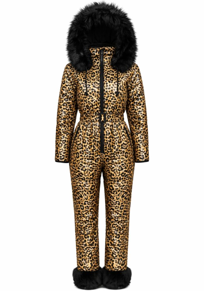 Ski-Overall Goud Panter Metallic - Festivales