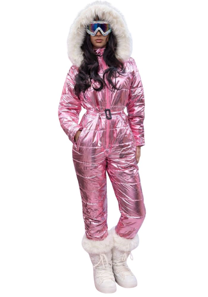 Ski-Overall Roze Metallic - Festivales