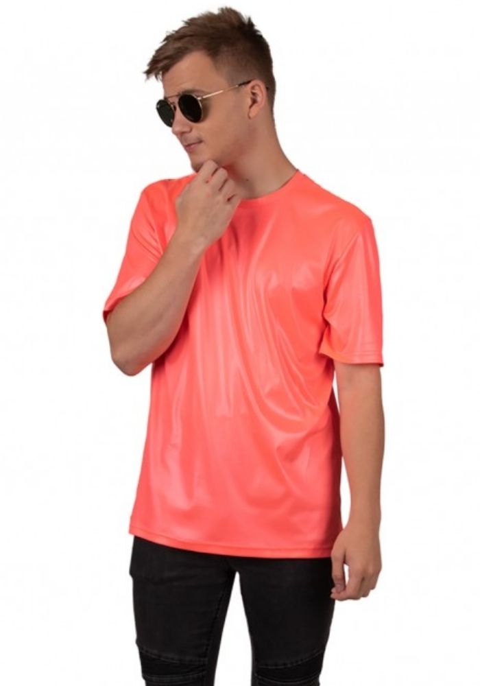 T-shirt Neon Roze Heren - Festivales