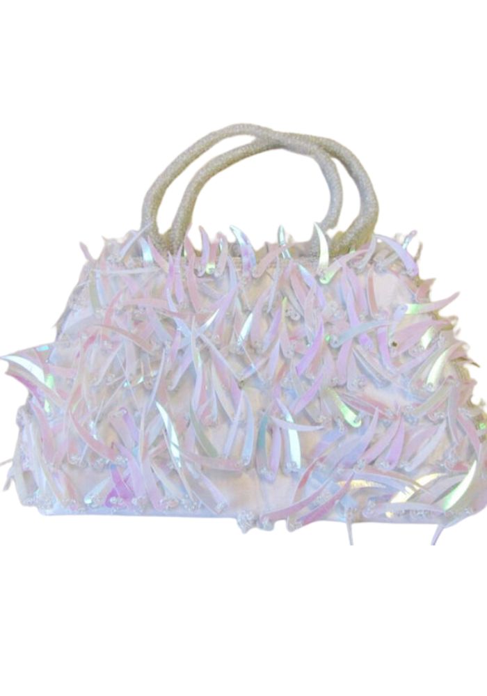 Tasje Maan Pailletten Wit - Festivales